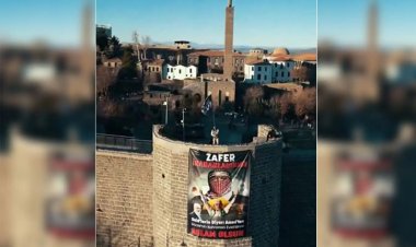 Diyarbakır Surlarında Gazze zaferine destek mesajı