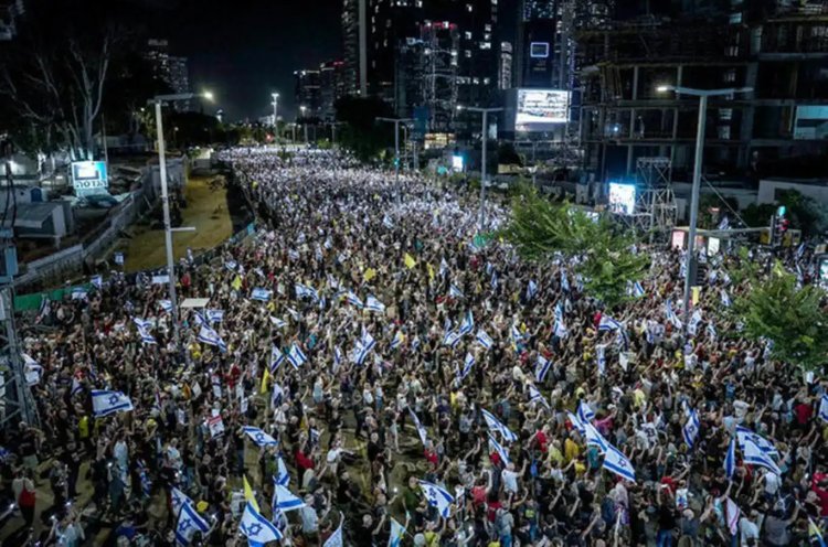 İsrailliler esir takası için Netanyahu’yu protesto etti