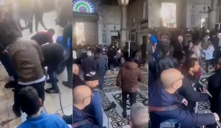 Emevi Camii'nde cuma izdihamı: En az 3 kişi hayatını kaybetti