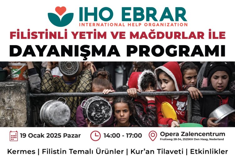 IHO-EBRAR’dan Filistin ile dayanışma ve kermes programına davet