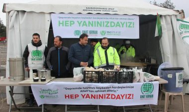 Umut Kervanı depremzedeleri yalnız bırakmadı