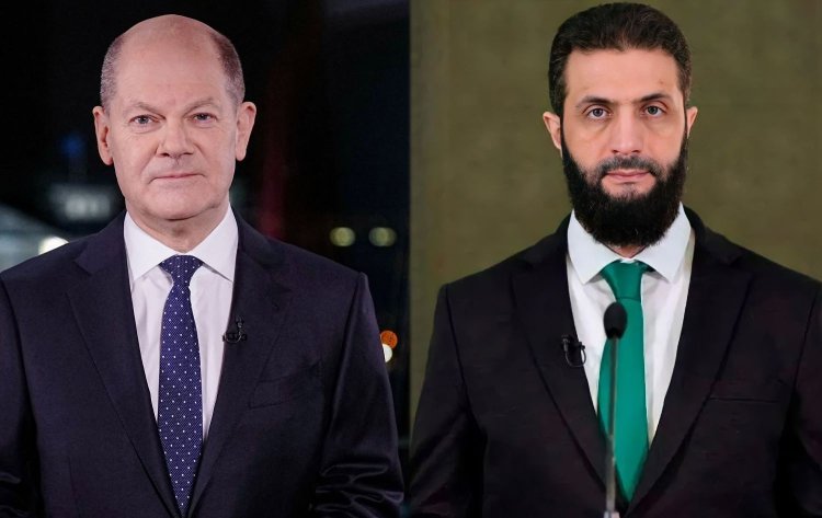 Almanya Başbakanı Scholz, Suriye Lideri Ahmed Şara ile görüştü