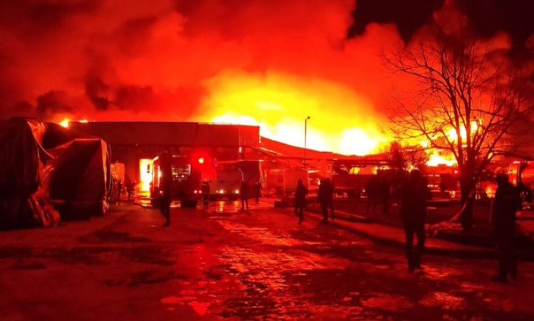 Afyonkarahisar'da fabrika yangını