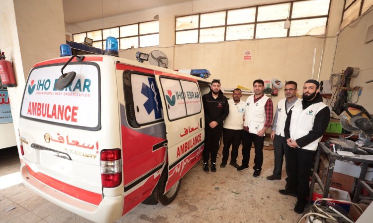 IHO Ebrar ve Yetimler Vakfı'ndan Gazze'ye ambulans