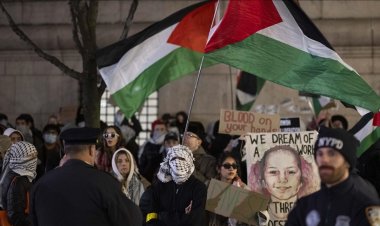 Columbia Üniversitesi'nde Filistin'e destek gösterileri yeniden başladı
