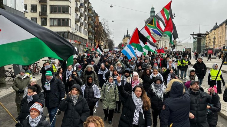 Trump'ın Gazze planı İsveç'te protesto edildi