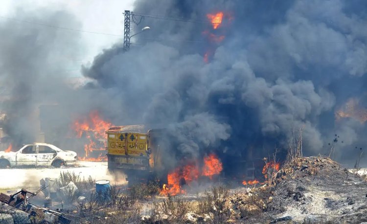 Lübnan'da gaz tankeri patladı: 4 ölü