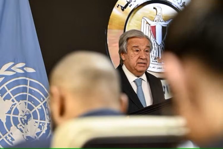 Guterres Kahire'de konuştu: Gazze’nin toparlanması işgalin son bulmasıyla mümkün olacak