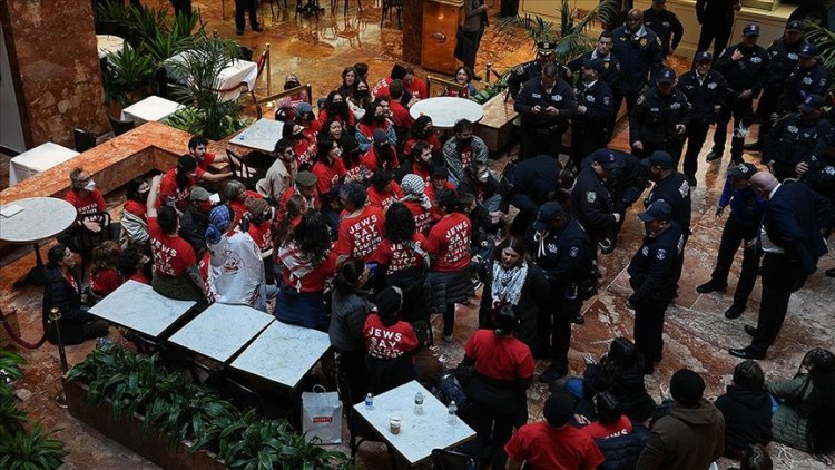 JVP, Trump Tower’da Mahmud Halil’in gözaltına alınmasını protesto etti