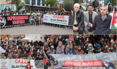 Batman'dan siyonist rejimin Gazze katliamlarına tepki