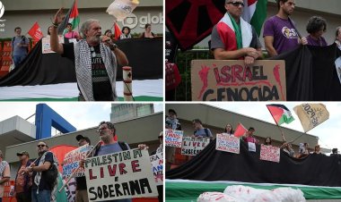 Brezilya medyasının İsrail işgaline ortak olması protesto edildi