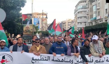 Faslılardan Gazze’ye öfkeli destek: “Ne Nekbe unutulur, ne işgale normalleşme!”