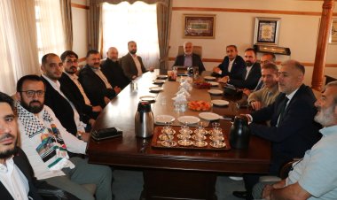 Yapıcıoğlu’ndan ANFİDAP’a ziyaret: Filistin için gayretimizi sürdürmeye kararlıyız