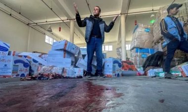 Katil İsrail, Refah'ta yardım dağıtım merkezine saldırdı