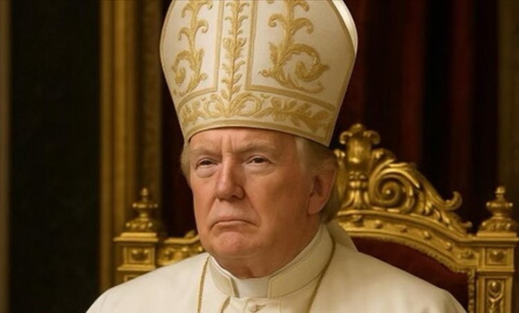 Trump'ın resmi hesabından kendisini Papa olarak gösteren fotoğraf paylaşıldı
