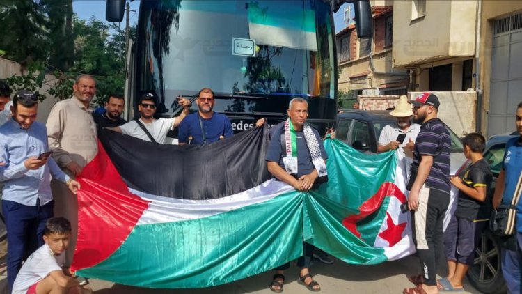 Tunus’tan Gazze’ye gitmeyi planlayan “Mağrip Direniş Konvoyu” yola çıktı