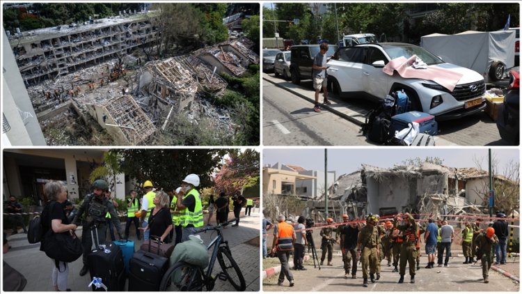 Siyonistler, ülkelerinin Gazze ve Lübnan'da yol açtığı yıkımın benzerini Tel Aviv'de görüyor