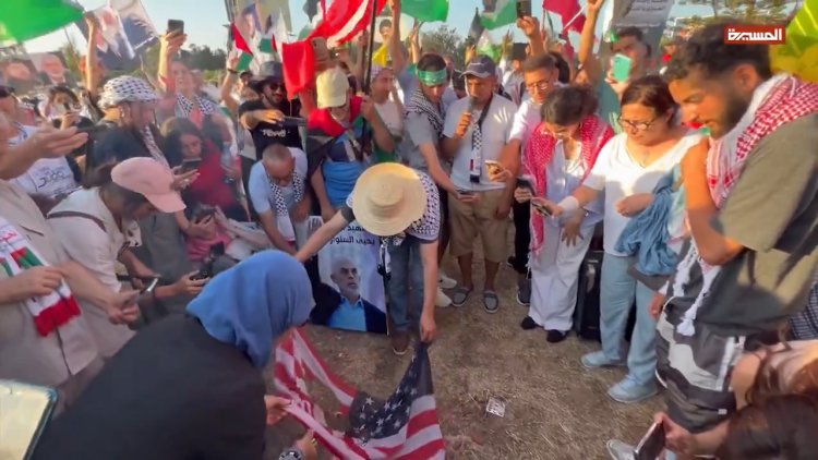 Tunus’ta ABD Büyükelçiliği önünde İsrail protestosu