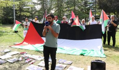 ABD Büyükelçiliği önünde 'Gazze nöbeti' 5'inci gününde