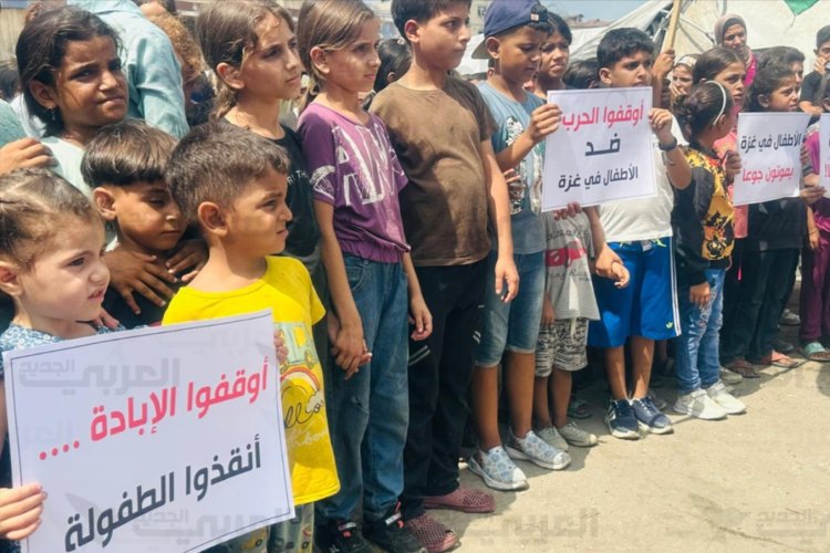 Gazze'nin çocukları dünyaya seslendi: Soykırımı ve açlığı durdurun