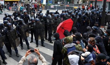 Fransa'da ülke genelindeki eylemlerde yaklaşık 200 kişi gözaltına alındı