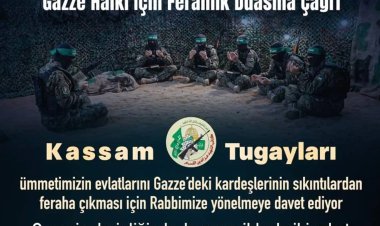 Gazze için ferahlık duasına çağrı