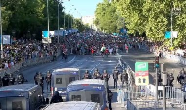 İspanyol halkı sokakta: İşgalci İsrail’in kanlı rejimine isyan büyüyor