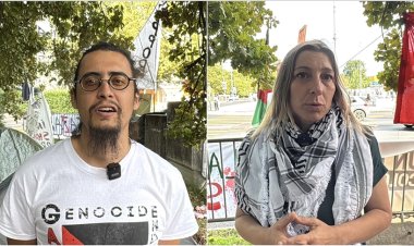 BM önünde çadır eylemi yapan Filistin destekçileri, Küresel Sumud Filosu'na koruma talep ediyor