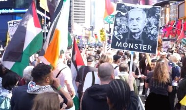 New York'ta, Gazze'deki soykırım ve Netanyahu'nun BM ziyareti protesto edildi