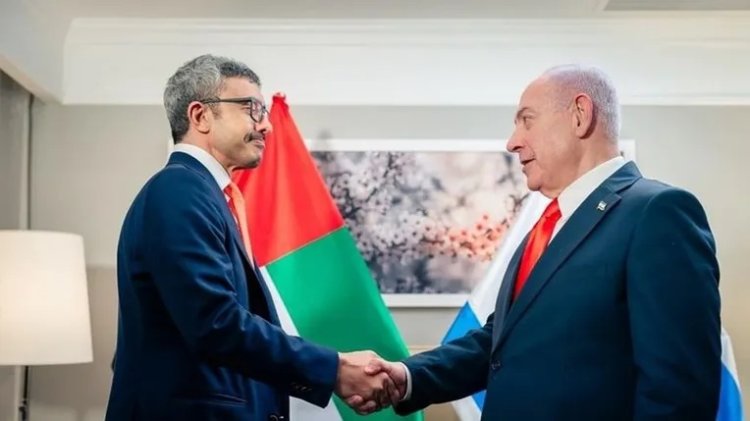 Gazze'de kan akarken BAE'den katil Netanyahu ile görüşme