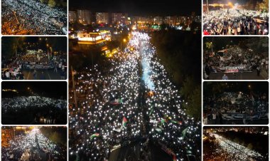 Diyarbakır’da Aksa Tufanı yıl dönümünde Gazze yürüyüşü: “Liderler artık slogan değil, adım atsın”