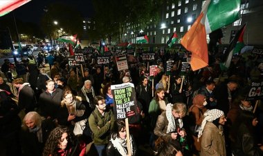 Londra’da Filistin dayanışması: Ateşkes ihlaline büyük tepki