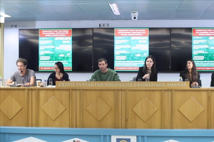 Yunan aktivistler, Filistin'e desteklerini sürdüreceklerini açıkladı