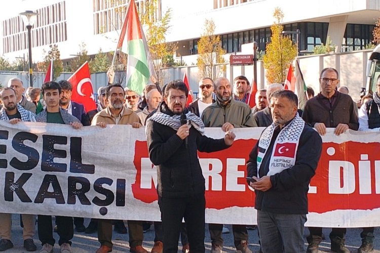 ABD Büyükelçiliği önünde protesto: Ateşkesi ihlal eden katiller hesap vermeli