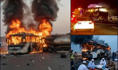 Mekke–Medine yolunda otobüs ile tanker çarpıştı: En az 42 Ölü