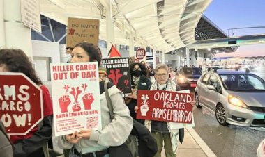 Oakland’da Filistin yanlısı aktivistler İsrail’e silah sevkiyatının durdurulması için harekete geçti