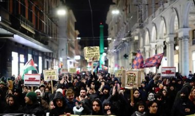 İtalya’da Filistin destekçilerinden 'Maccabi Tel Aviv' protestosu