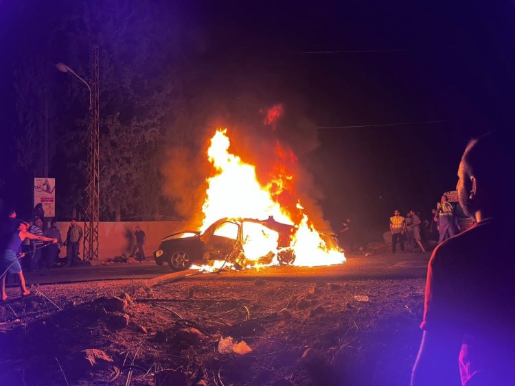 İşgalci İsrail'in SİHA’sı Lübnan’da sivil aracı vurdu: 1 şehit