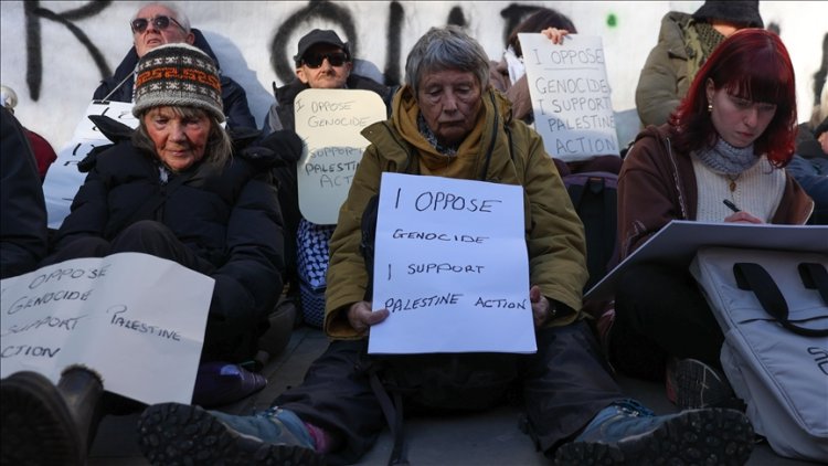 Filistin Davaları İnisiyatifinden "Palestine Action" grubu aktivistlerine destek