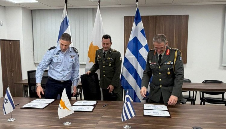 İşgalci İsrail, Yunanistan ve Güney Kıbrıs’tan Doğu Akdeniz’de üçlü askeri hamle