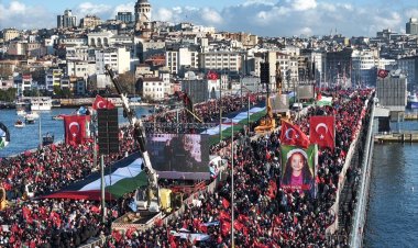 İstanbul'dan Gazze'ye vicdan yürüyüşü: 520 bin kişi Filistin için tek ses oldu