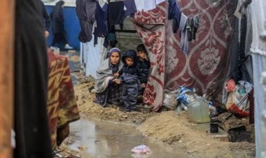 Soğuk ve fırtına Gazze'de felaketi derinleştiriyor