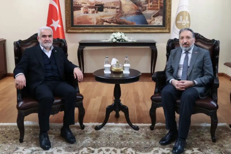 HÜDA PAR Genel Başkanı Yapıcıoğlu'ndan Diyanet İşleri Başkanı Arpaguş'a ziyaret