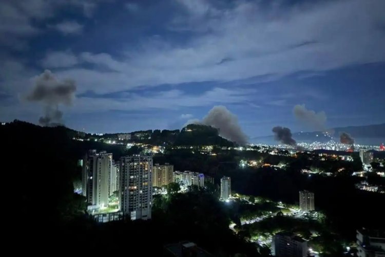 Venezuela'nın başkentine hava saldırısı: Karakas'ta patlama sesleri