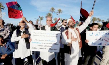 Serrac-Hafter uzlaşısı Trablus'ta protesto edildi