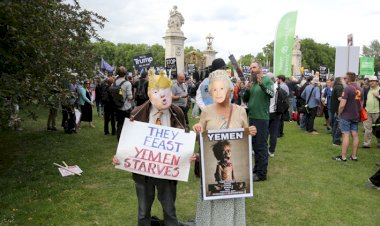 Londra'da Trump karşıtı gösteri