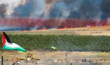 Gazze'ye yakın Yahudi yerleşkelerinde 47 yangın çıktı