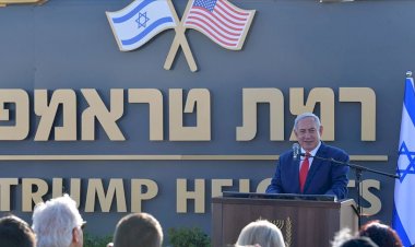 Golan'da 'Ramat Trump' adı verilen yerleşim biriminin temeli atıldı