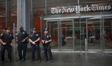 New York Times önündeki iklim protestosunda 70 gözaltı