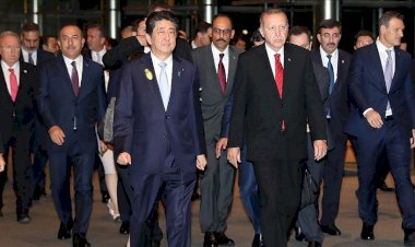 Cumhurbaşkanı Erdoğan Japonya Başbakanı Abe ile bir araya geldi